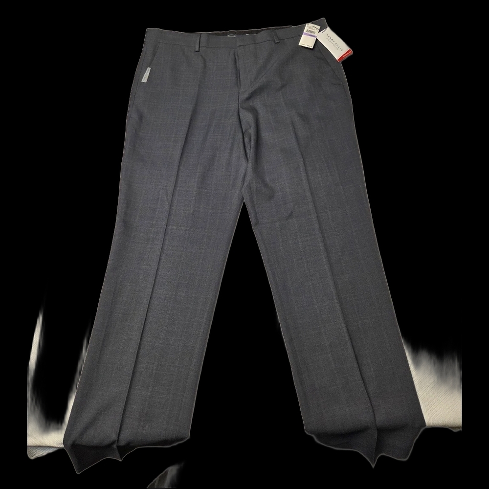 NWT Men's Perry Ellis Gray Dress Pants. 38x32